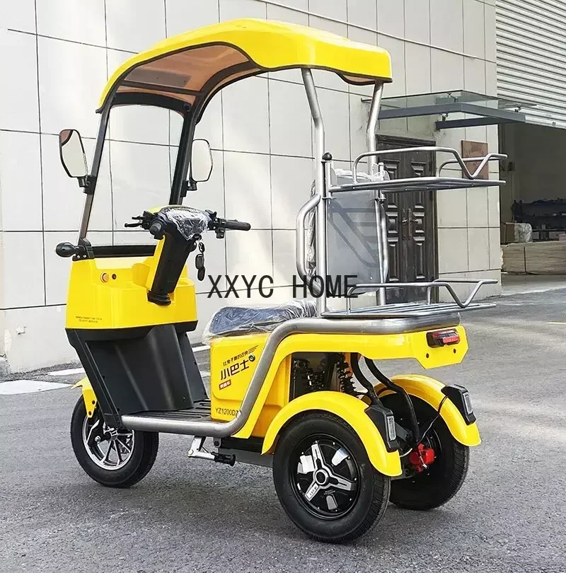 

Elektrische Driewieler Bobby Auto Hellende Druppelbestendige Antislip Tuimelaar Met Luifel Elektrische Speelgoed Motorfiets