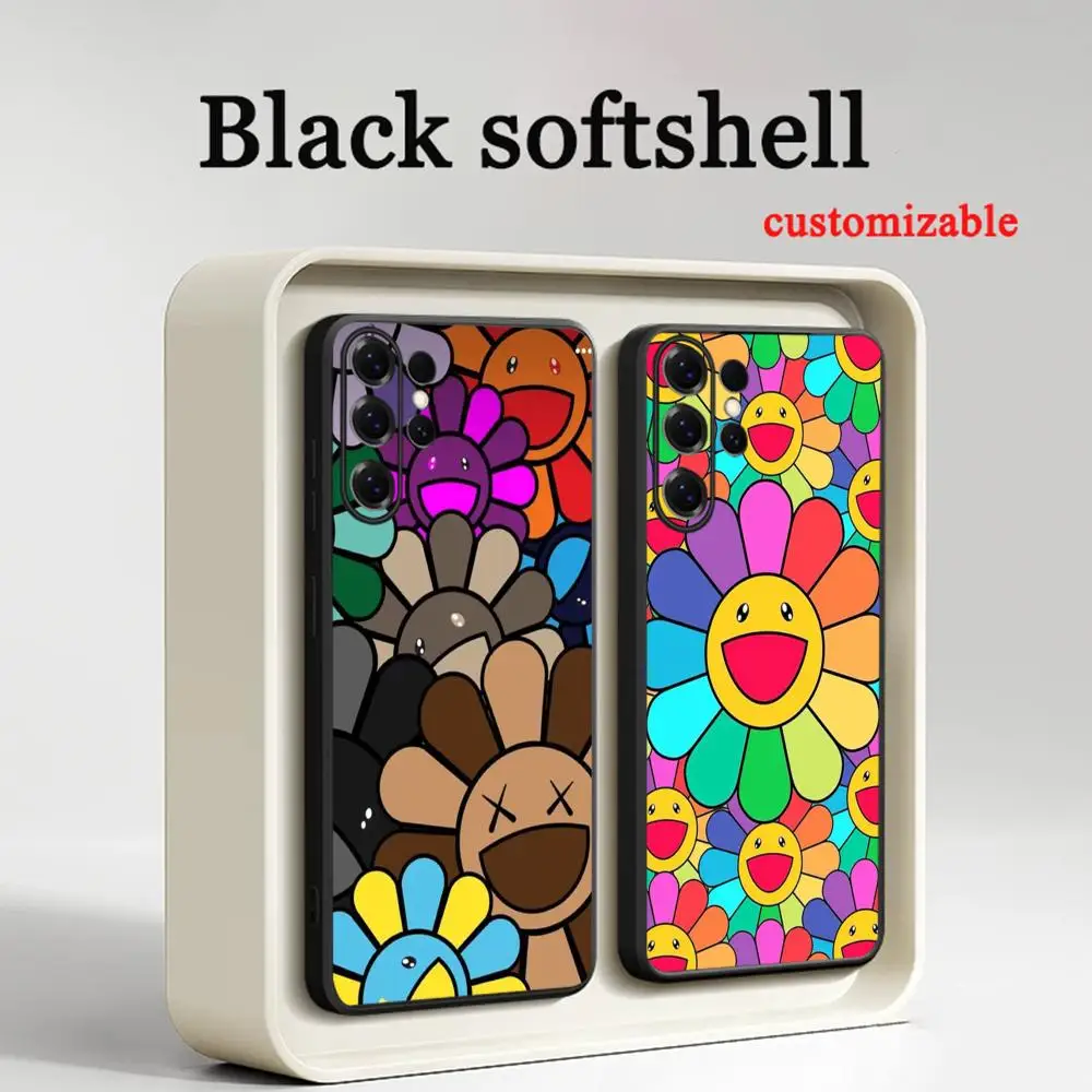 Painting M-Murakami Japanese artist  Phone Case For Samsung Galaxy S26 S25 S24 S23 S22 S21 Plus Ultra Note20 Soft Black