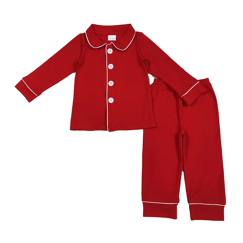 

9.23 Kids Winter Clothes For Boys Baby Boys red color cotton Christmas pajamas pants clothes sets