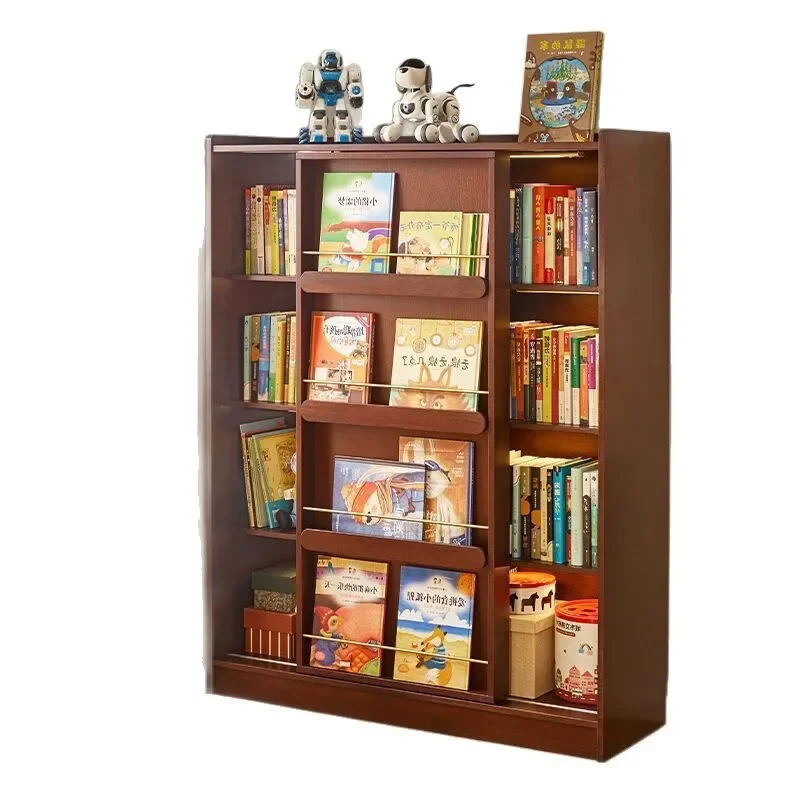 

Children's multi-layer picture book cabinet large-capacity storage locker pushed against the wall