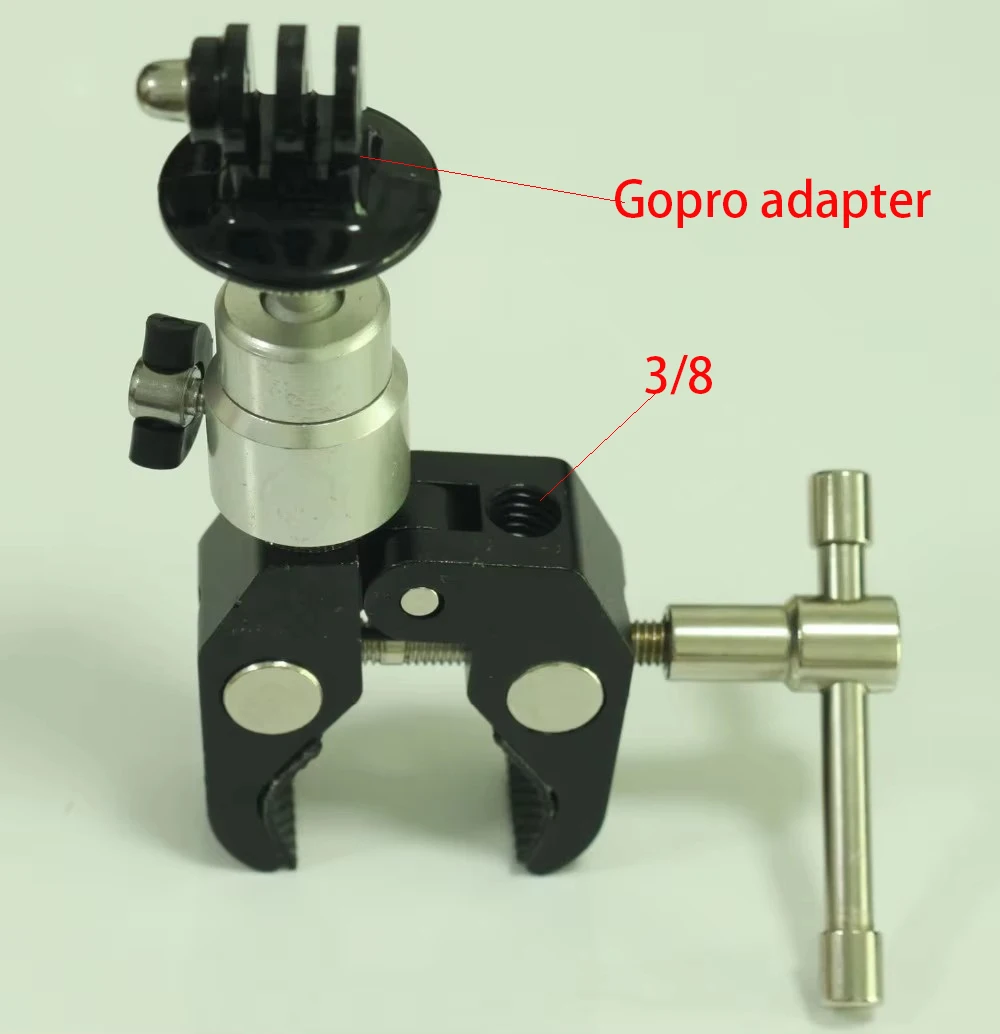 

Magic Friction Clamp unit + tripod mount for GoPro Hero HD Hero2 Hero3 Camera tripod camera, 1/4 and 3/8 to gopro adapter unit