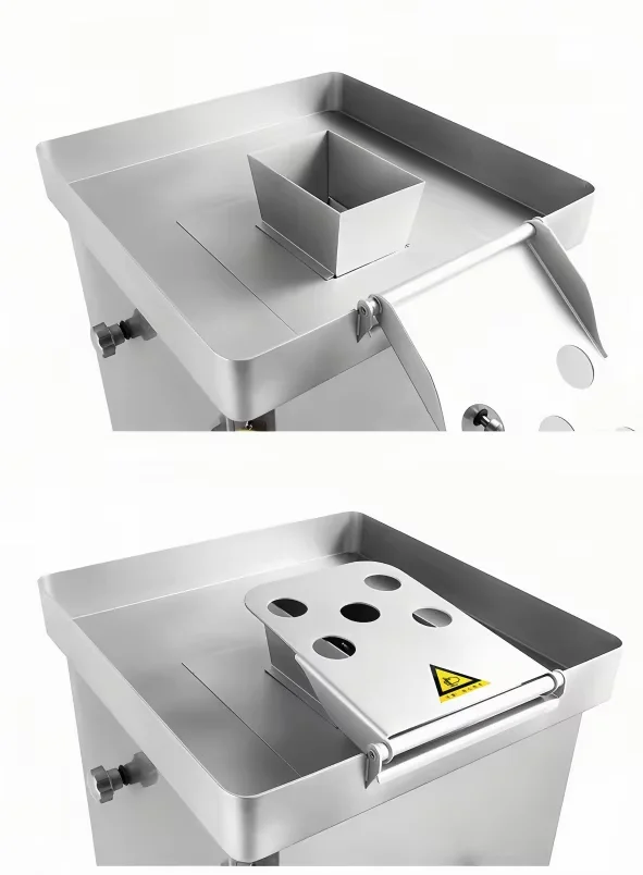 2025 New Automatic Commercial Fresh Meat Slicing Shredding Machine with Motor 800KG/h Capacity Cheese Dicer for Pork