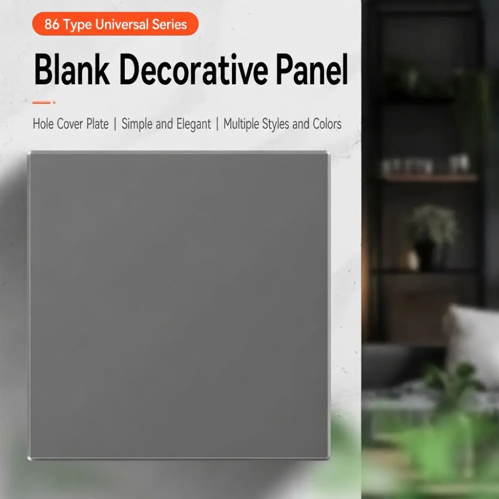 Wall Flange 86 Type Wall Hole Cover Self-adhesive 4 Colors Panel Decor Cover Decorative Panel Plate Home Improvement
