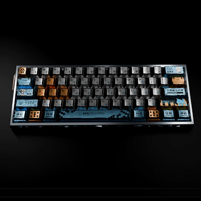 Ayanami Rei Keycap Cherry Profile PBT Dye Subbed Pearl Paint keycap for mx keyboard 87 104 made68 ev63 wooting 60he rs6