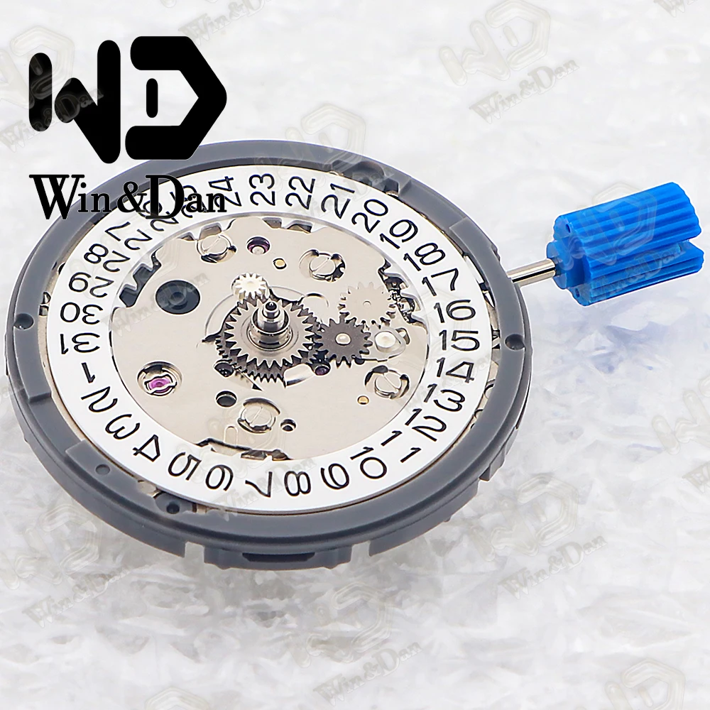 NH34/NH34A Genuine Automatic Mechanical Movement 24 Jewels 4 Hands GMT White 3H Date High Accuracy Watch Repair Accessories