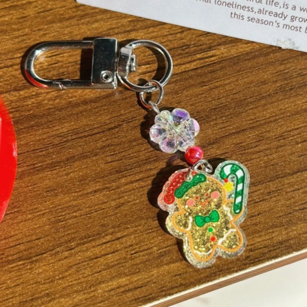 لطيف سانتا كلوز أحزمة هاتف المحمول الكرتون بريق شجرة عيد الميلاد قلادة الحبل سلاسل المفاتيح هدية الكريسماس المفاتيح 2026 #5