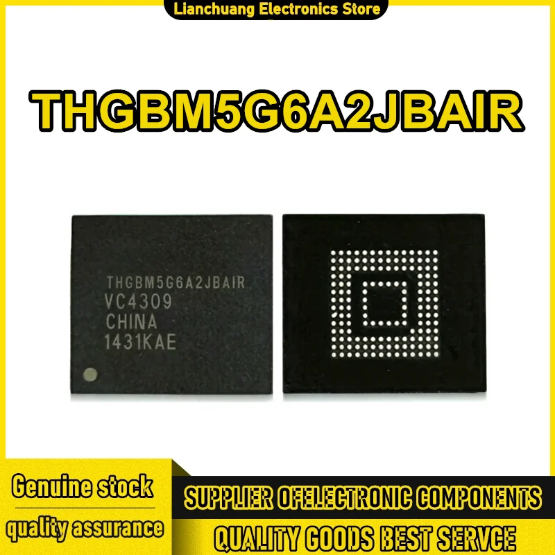

THGBM5G6A2JBAIR 8GB FBGA153 emmc Flash Particle Font Library 0-10 IC New Original in Stock
