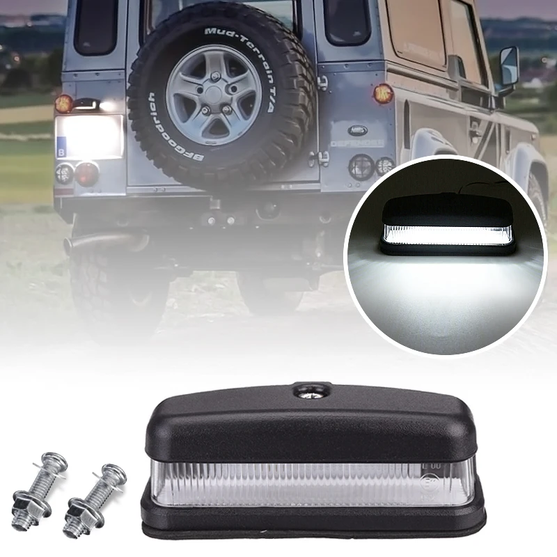 1Pcs LED Number License Plate Light For Land Rover Series 2 2A&3 Defender 90/110/130 All Models Number Plate Lamp