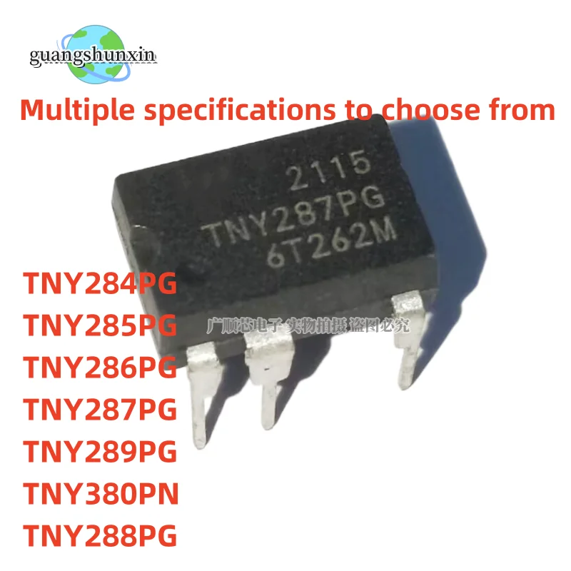 10PCS DIP TNY284PG TNY285PG TNY286PG TNY287PG TNY289PG TNY380PN TNY288PG Driver power management chip