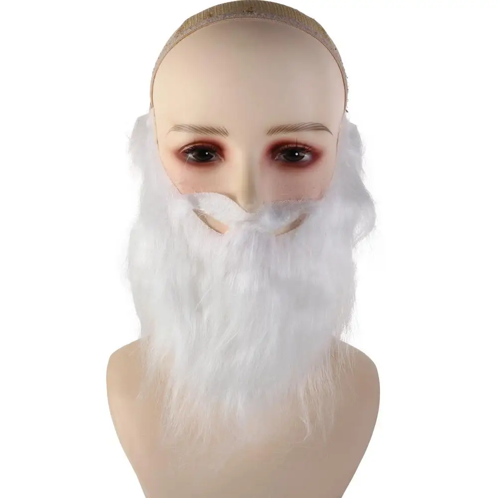 Artificial Beard Realistic Fake Beard Fake Beard Long Fluff Halloween Fake Mustache Handmade 30cm Halloween Costume DIY