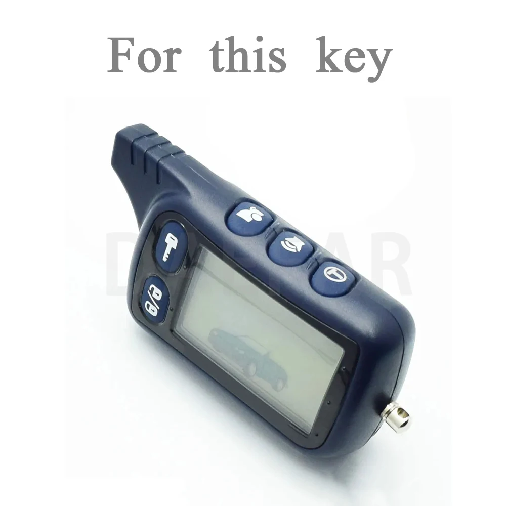 For Tomahawk TZ-9010 SL-950 TZ-9030 TZ9031 TZ 9010 Car Burglar Alarm LCD Keychain Remote Control Cover TPU Car Key Case