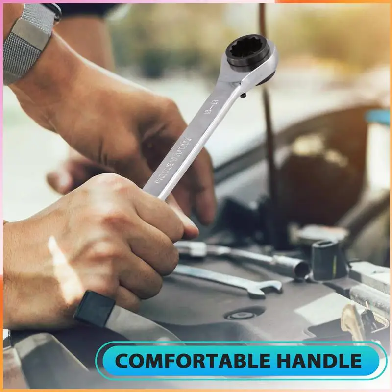

A93Z Ratchet Wrench Double End Ratchet Wrench Four-Purpose Ratchet Wrench Auto Repair Ratchet Wrench 16*17-18*19Mm