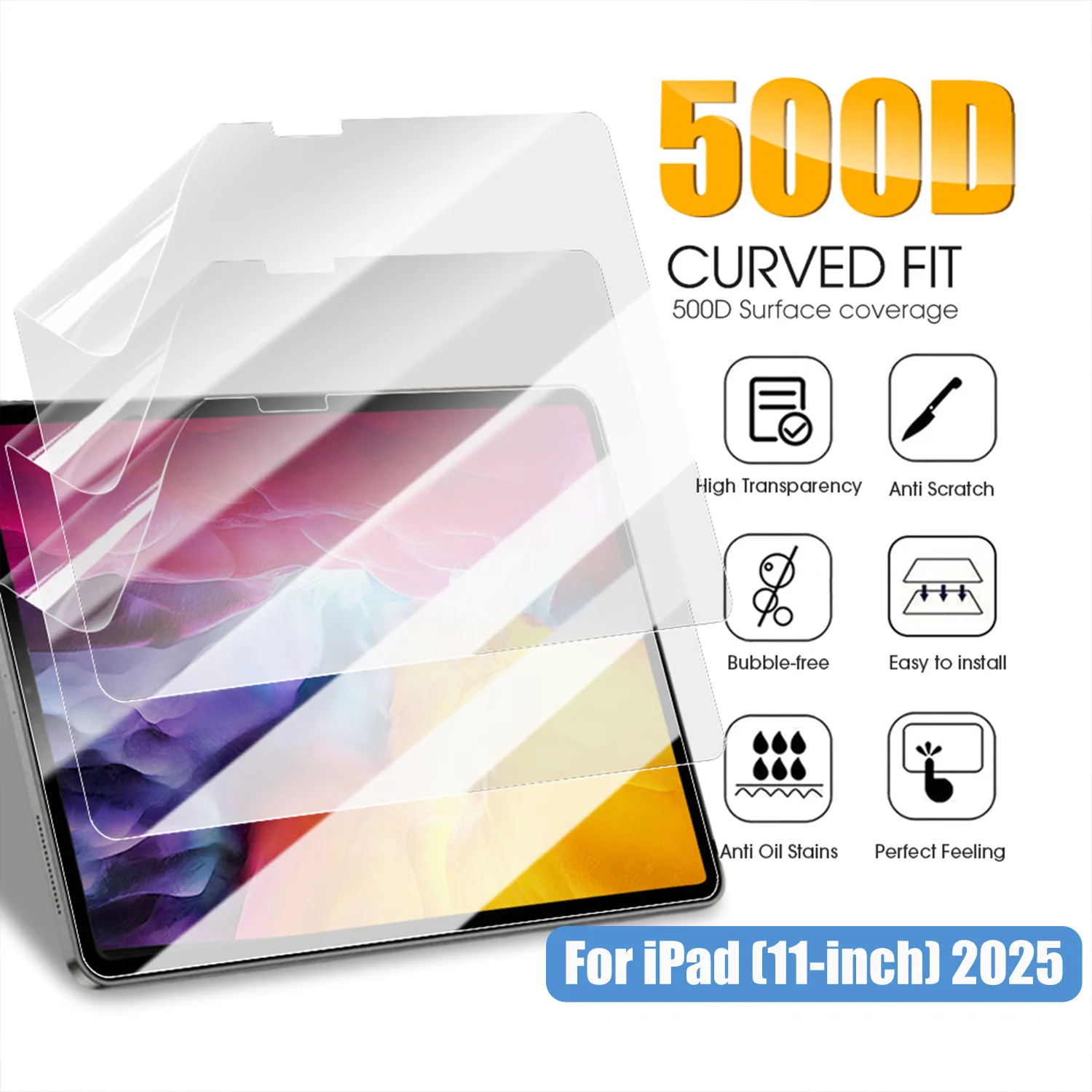 

Защитная пленка для экрана Paper Feel для Apple iPad A16 2025 Ultra Clear Защитные пленки, не стекло для iPad 11-го поколения