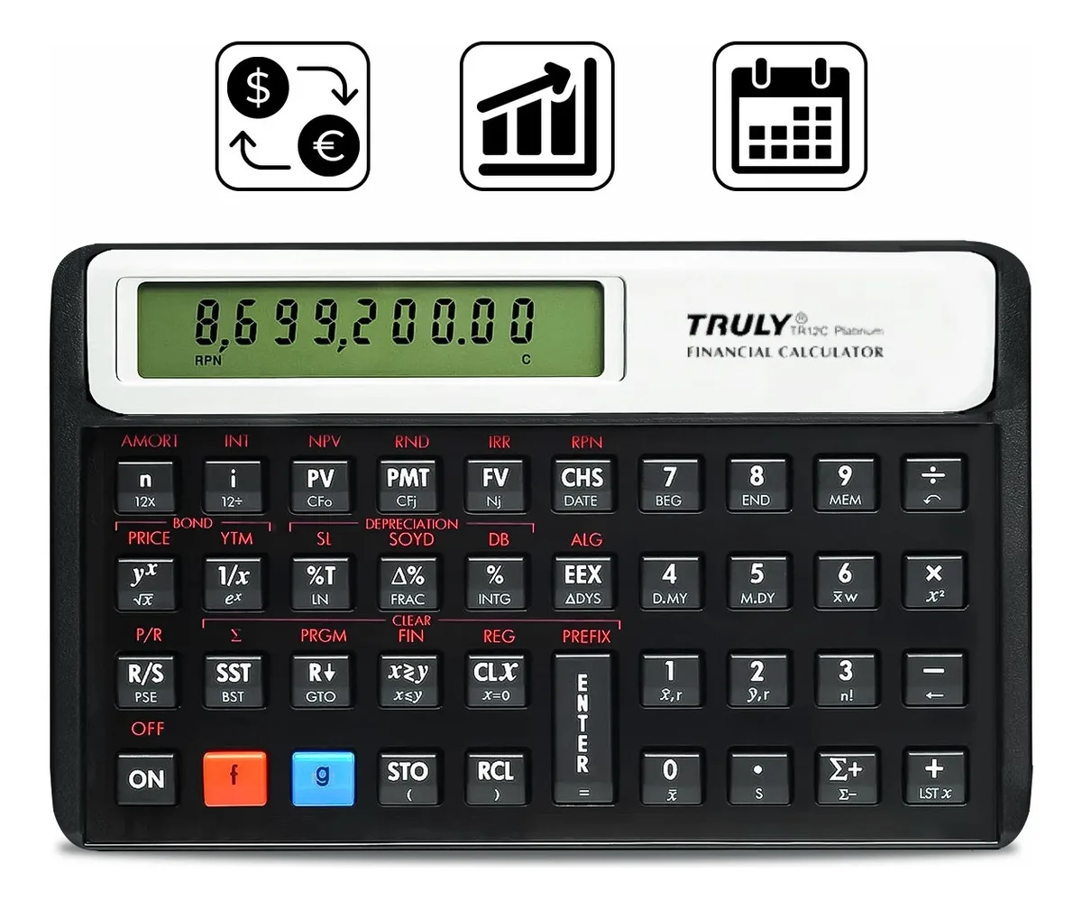 Truly Tr12c Platinum Financial Calculator 120 Rpn Functions