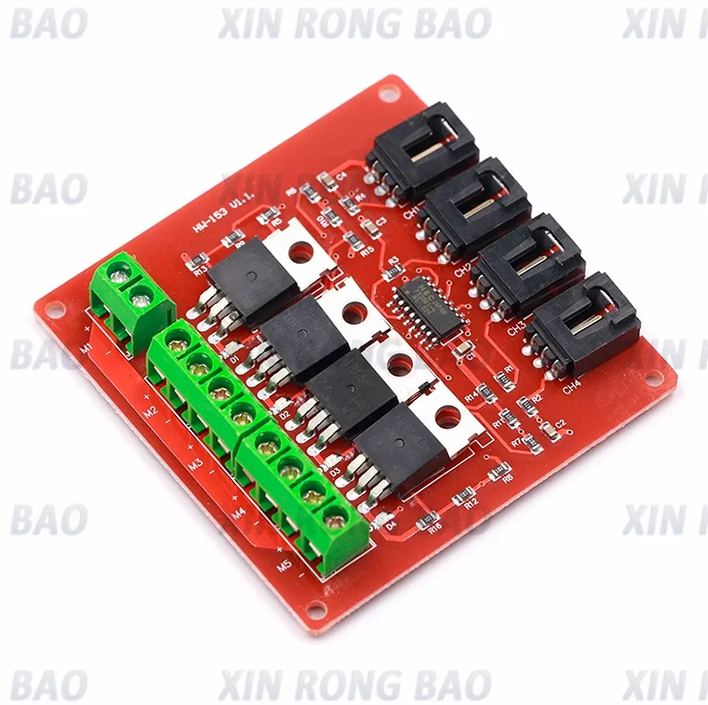 4 Channel Way Route MOSFET Button IRF540 V4.0+ MOSFET Switch Module For Arduino DC Motor Drive Dmimmer