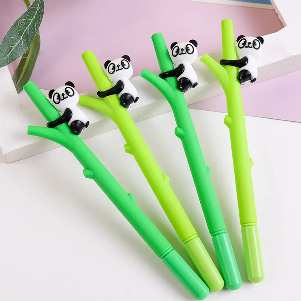 

Портативные гелевые ручки с дизайном мультяшной панды, удобным захватом и плавным потоком чернил для студентов, школьных принадлежностей и офисной работы