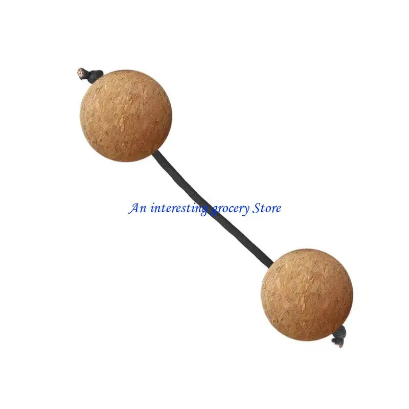 652D Cork Sandball Hand Aslatua African Shaker Rattle Rhythm Instrument Percussion Sandball for Kids Adults Beginner