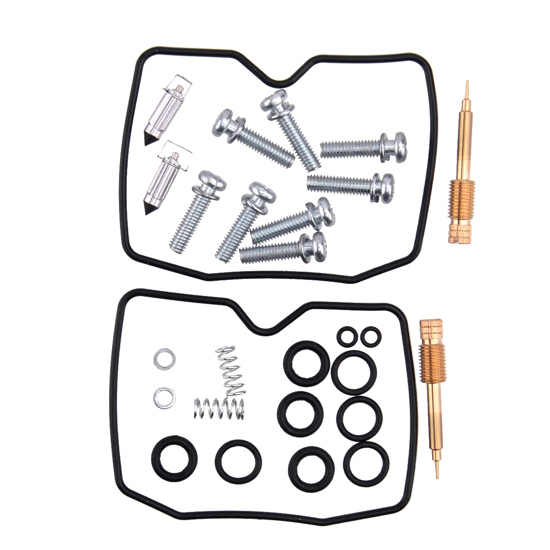 2 Sets Carburetor Rebuild Repair Kit Fit For Kawasaki EN450 454 LTD 1985 1986 1987 1988 1989 1990 EN500 1990 1991 1992 1993 1994