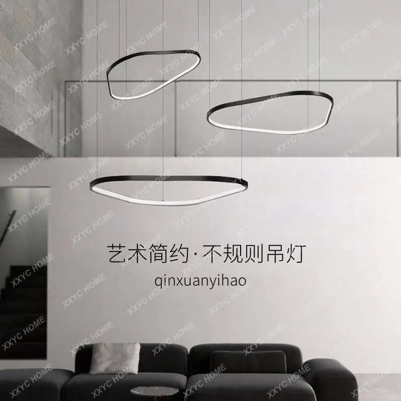 

Minimalist living room villa dining room chandelier Nordic irregular art master bedroom dining room new atmospheric main light