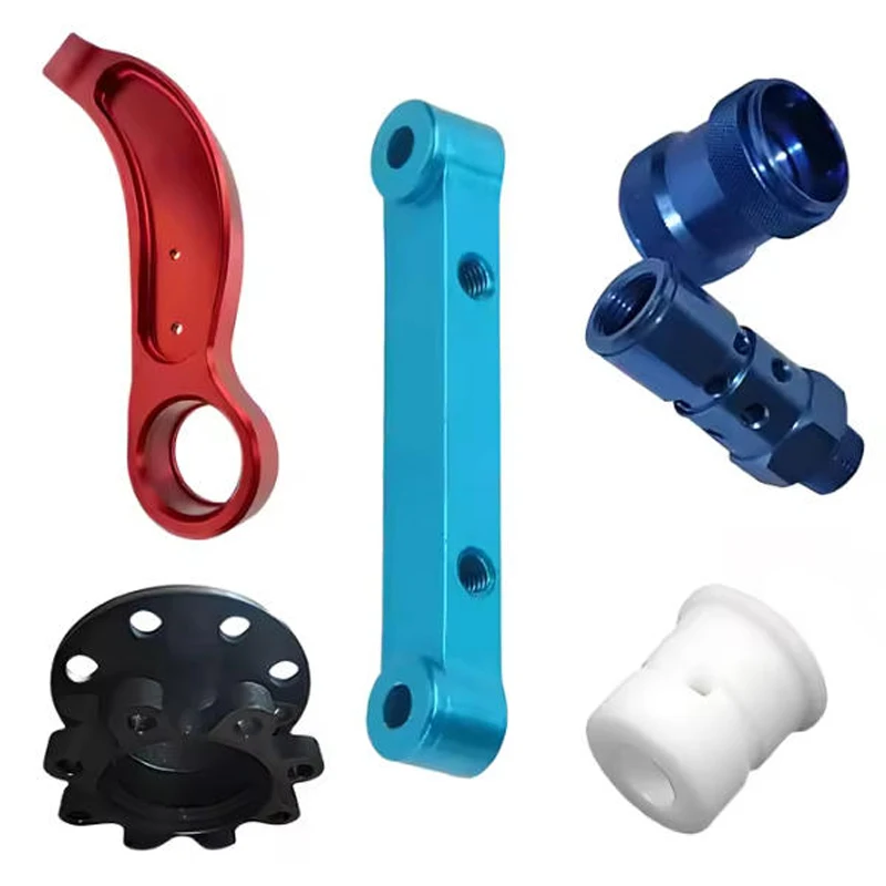 Kundenspezifische Aluminium-CNC-Bearbeitungsteile OEM Hochpräzises CNC-gefrästes Metall Messing Edelstahlteile Fräsen Drehservice