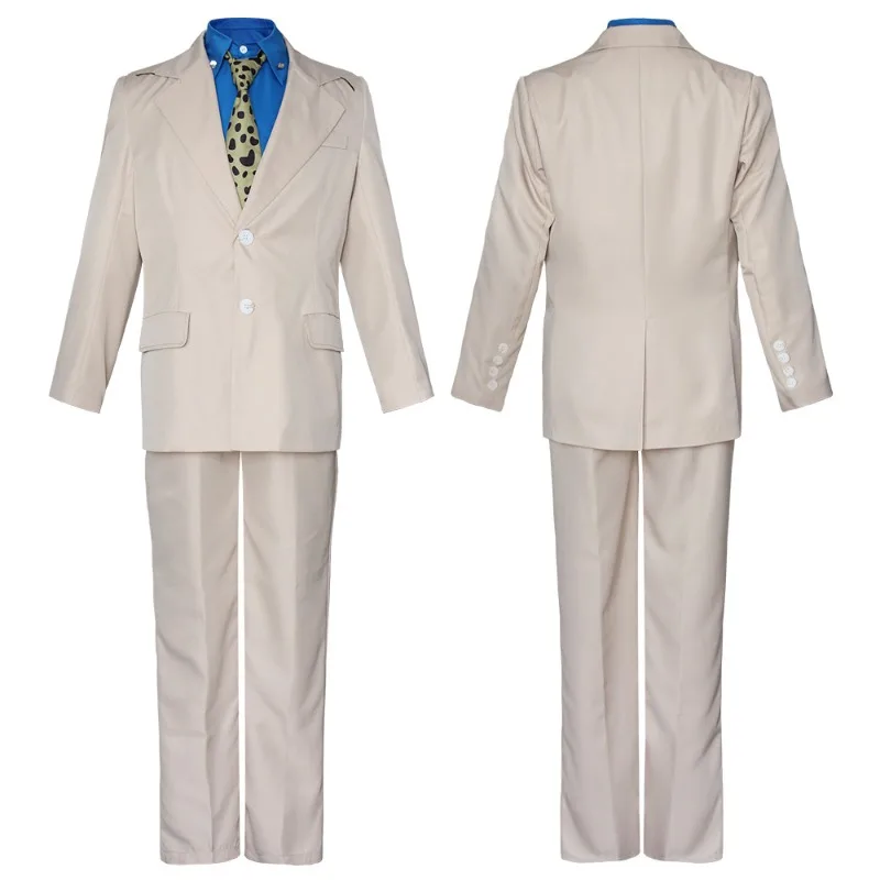 2026Kento Nanami's Costume, Carnival Tie, Wig, Leather Shoes, Halloween Role-playing Stage Performance in Genshin Impact