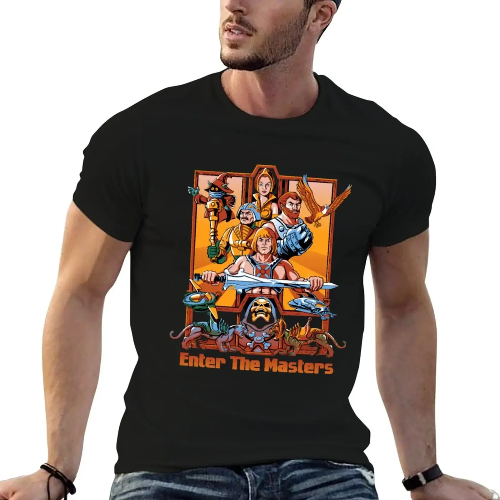 Enter The Masters T-Shirt street wear oversized graphic tee funny t shirts for men