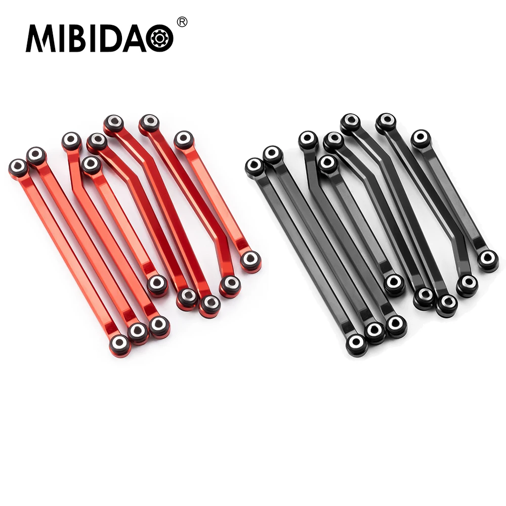 

MIBIDAO 8 шт./компл. набор рычагов из алюминиевого сплава, тяга для Redcat Ascent 1/18, детали для обновления гусеничного автомобиля