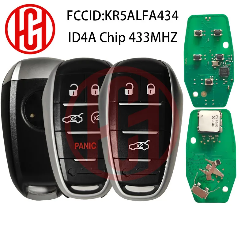 

ID4A Chip 433MHZ KR5ALFA434 A2C97634900 ALFA434 For Alfa Romeo Giulia Stelvio 2015 2016 2017 2018 2019 2020 Keyless Go