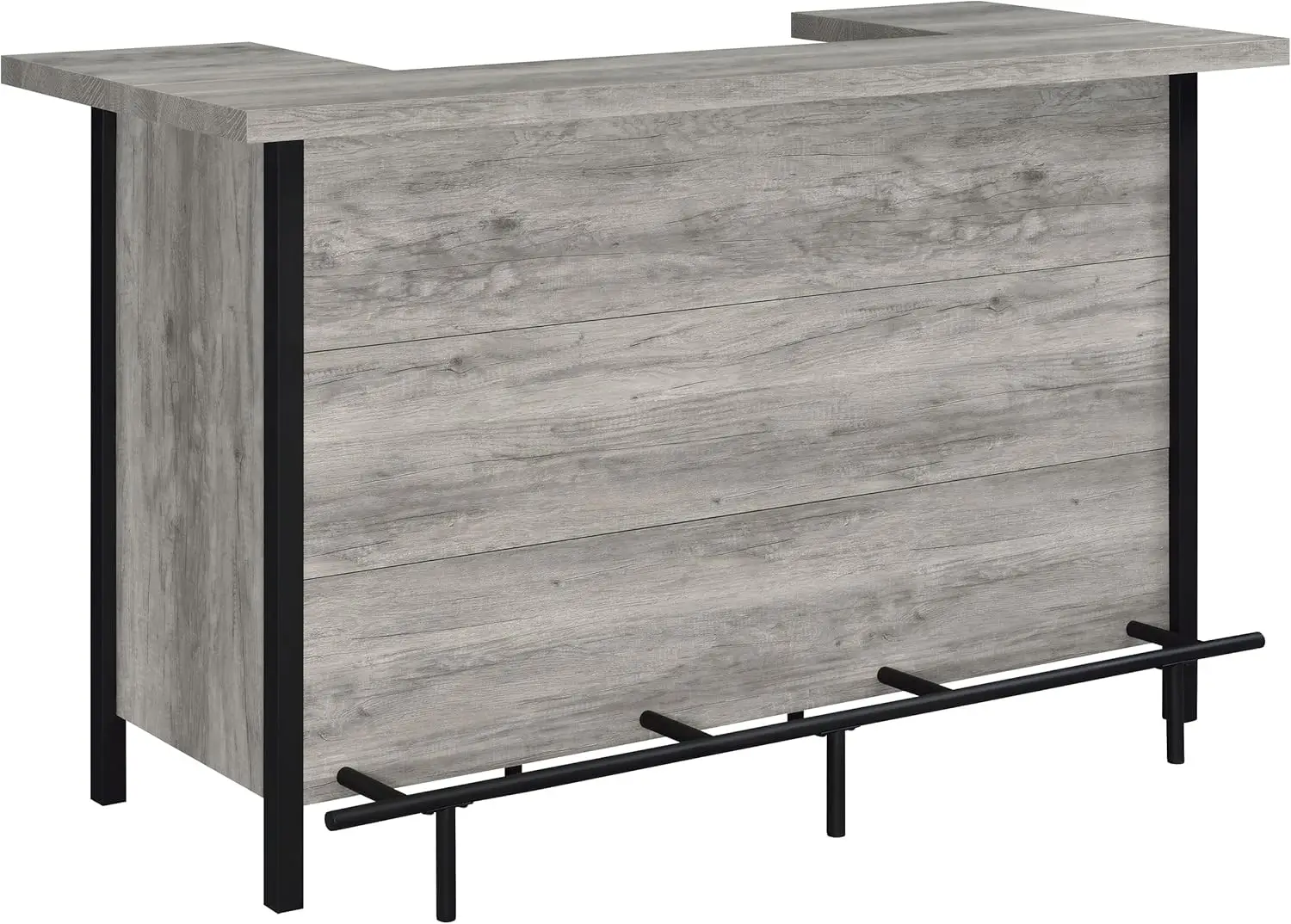 Coaster Furniture Bar Unit Grey Driftwood Black 182105