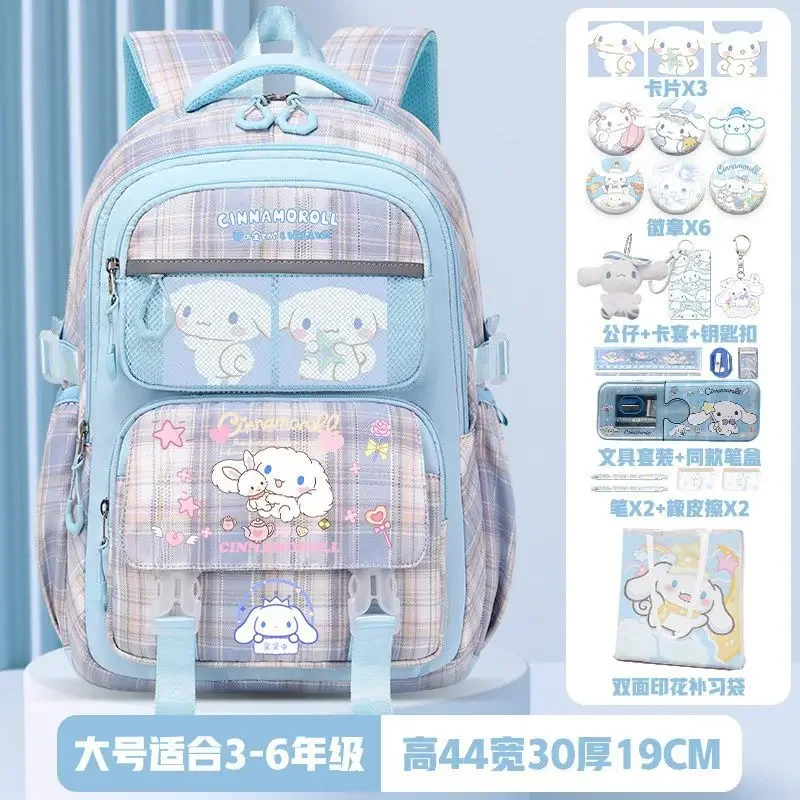 Sanrio-mochila escolar con orejas grandes para estudiantes, morral Yugui con dibujos animados de gran capacidad, reducción de carga