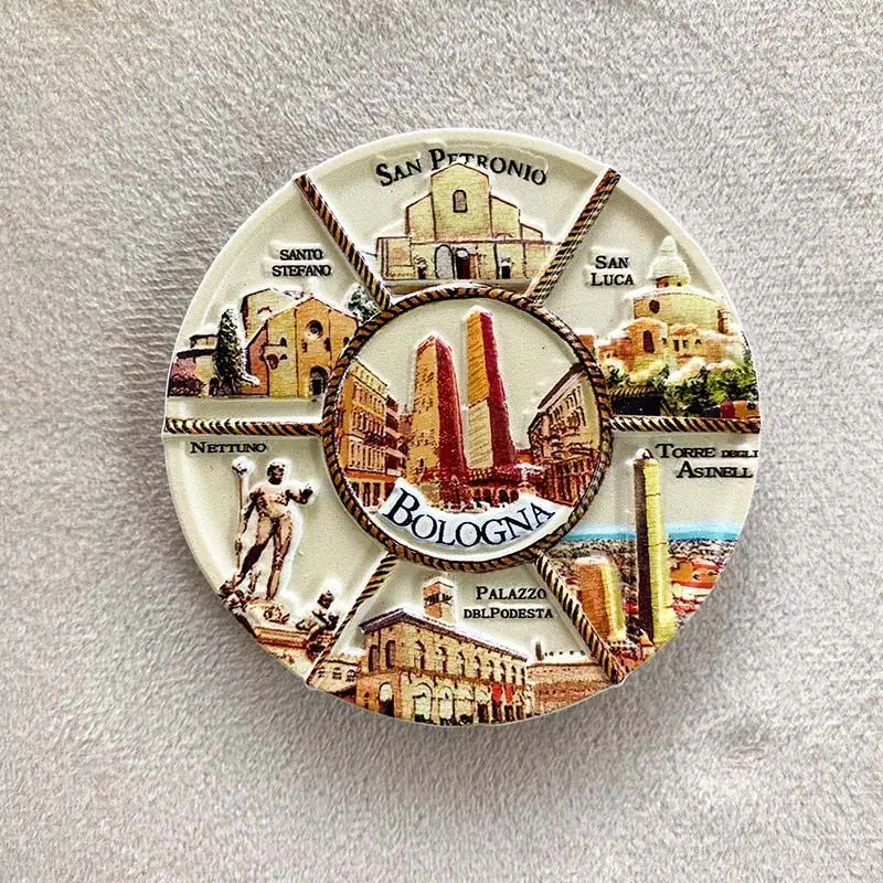 

Bologna Fridge Magnet Italy Travel Landmark Souvenir Decoration 3D Magnetic Gift