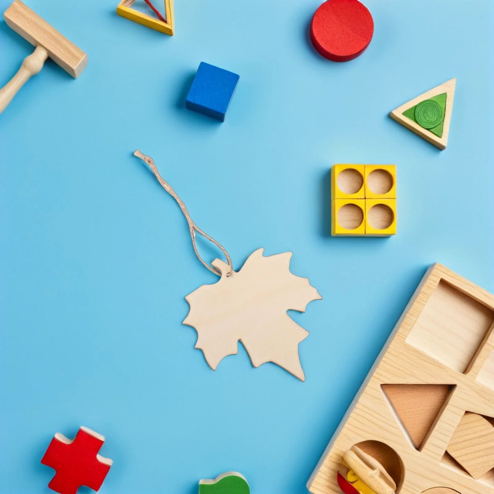 

100Pcs Wooden Maple Leaf Cutouts Unfinished Rustic Wooden Leaves DIY Autumn Harvest Decorations Thanksgiving Craft Project