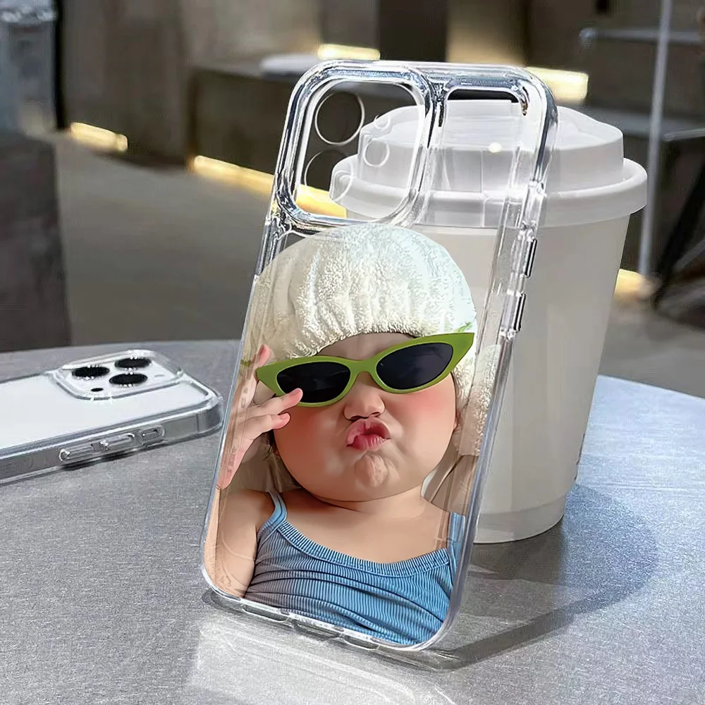 

Cute Baby Phone Case For iPhone 11 Cases iPhone 13 14 15 12 Pro Max XR X Xs 7 8 Plus 15pro 13pro Soft TPU Silicone Funda Covers