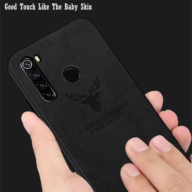 Cloth Case For Xiaomi Mi 11 10T 10 Lite 9 9T Poco F3 F2 Pro Redmi 9A 9AT 9C 9T Note 10S 8 9 10 Pro Build-in Magnet Deer Cover