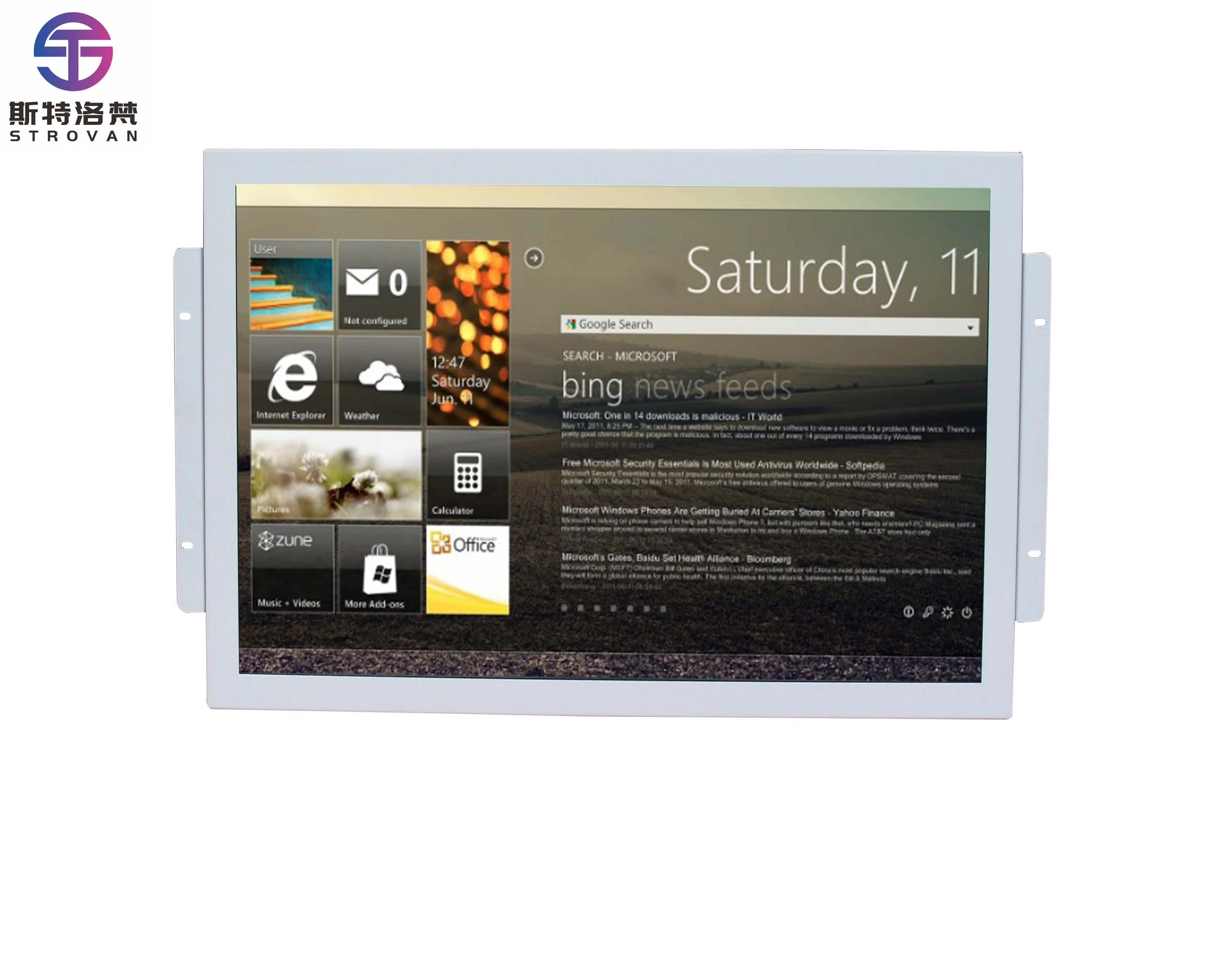 10.1 Inch Industrial Open Frame Touch Screen  with LED/LCD Display Capacitive USB DVI Interface New Condition Metal Case