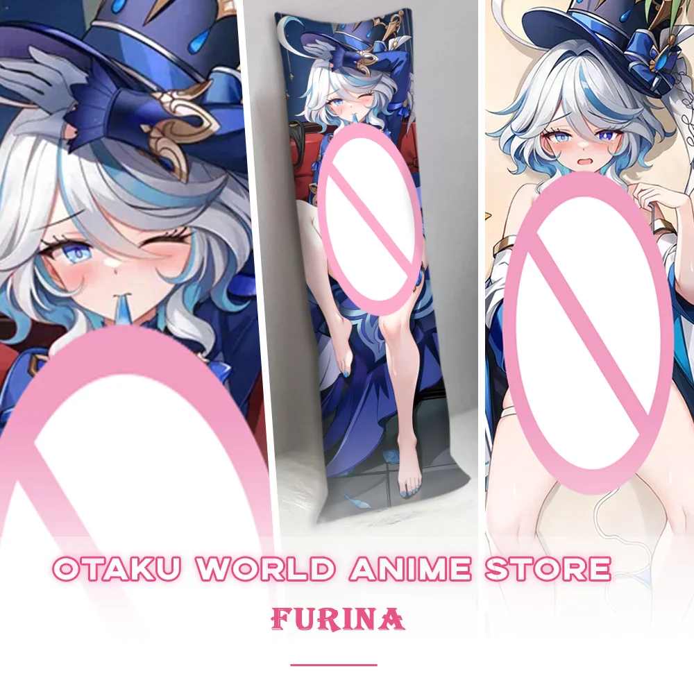 Genshin Impact Furina Dakimakura Pillowcase Otaku Hugging Body Prop Sexy Anime Game Role Gift Adult 3D Printing Decor Prop