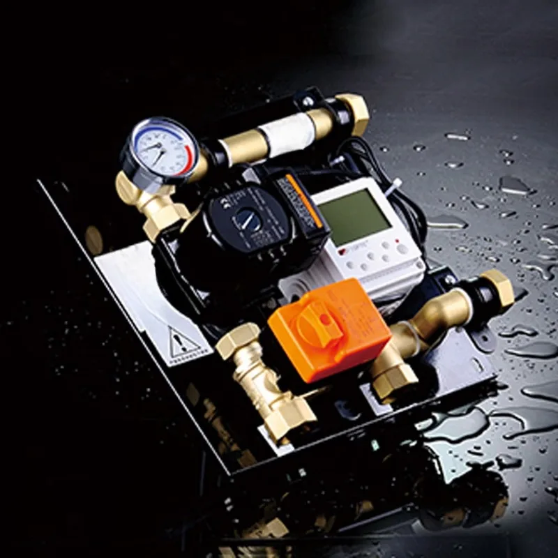 F550 floor heating intelligent water mixing center, automatic temperature control to reduce flow heating equipment