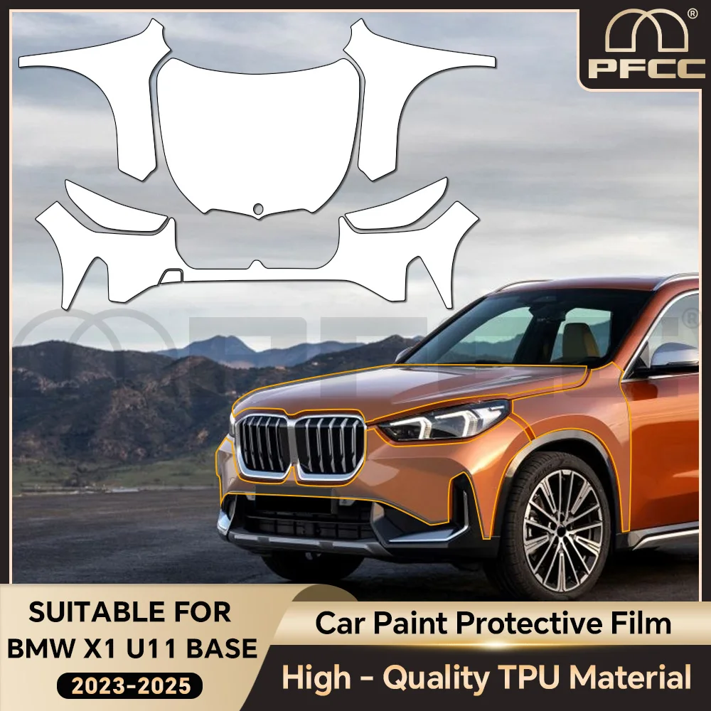 

TPU For BMW X1 U11 Base 2023-2025 Paint Protection Film Anti-Scratch Car Body Clear Bra Pre-cut PPF Resistant Repairable Cover