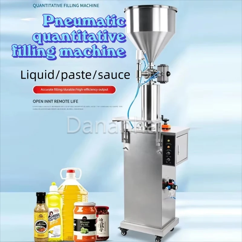 Paste Filling Machine Vertical Pneumatic Filler for Honey Cream Juice Cosmetic Bottling Work