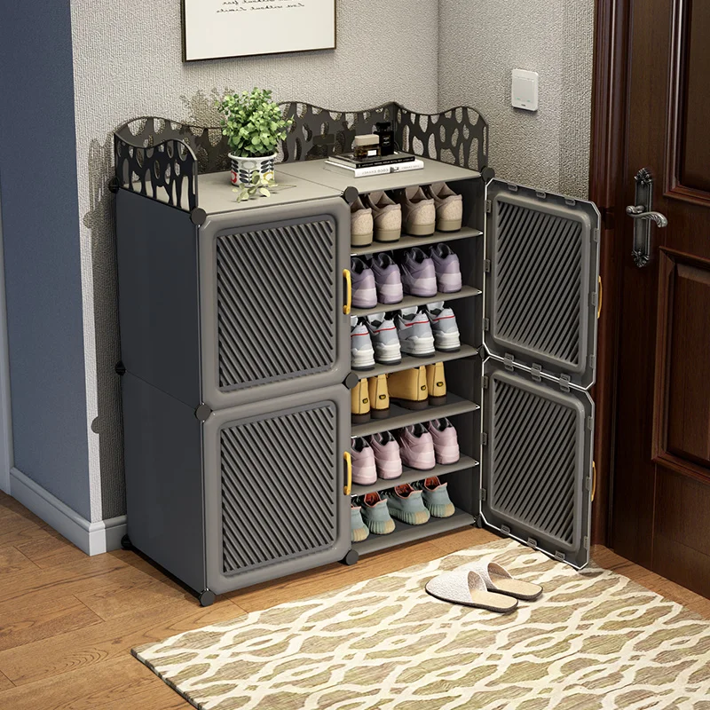 

Thickened and dust-proof doorstep shoe rack for household use, simple storage tool for small shoe cabinet at the door