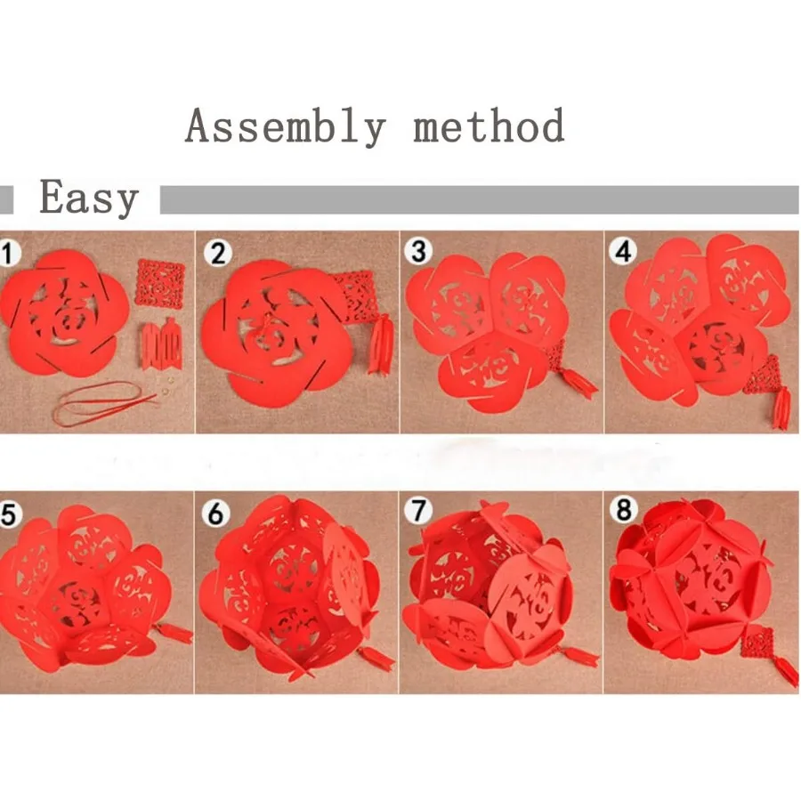 金色の福の赤い中国提灯 - 中国の旧正月の結婚式の装飾、12インチの祭りのお祝いのライト