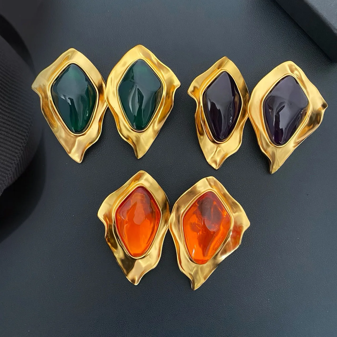 New Jewelry & Accessories Vintage Style Lrregular Geometric Shaped Colored Earrings For Women's Parties & Gifts