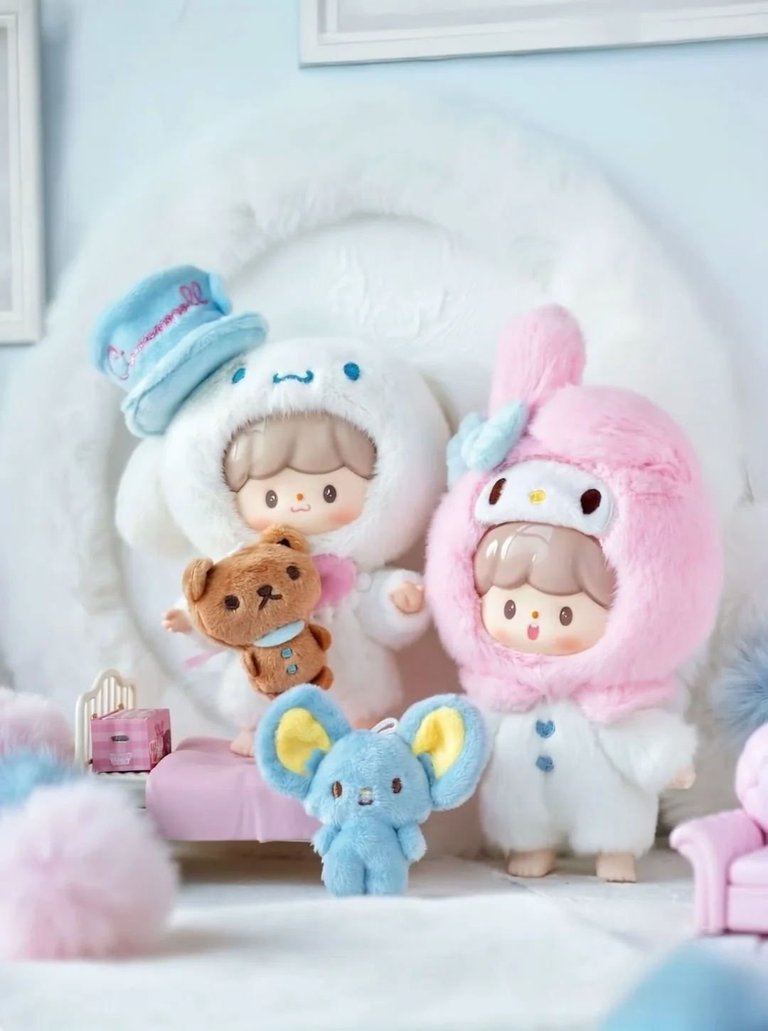 Personajes Sanrio genuinos X zZoton Love-league Buddies Series caja ciega muñecas de vinilo lindo Hello Kitty Kuromi Guess bolsa juguetes regalo