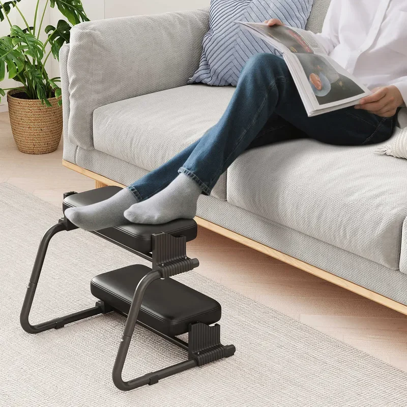 Japanese Style Ergonomic Footrest with Heating Function Adjustable Height Ottoman for Office Desk Home Comfort Pedal Stool