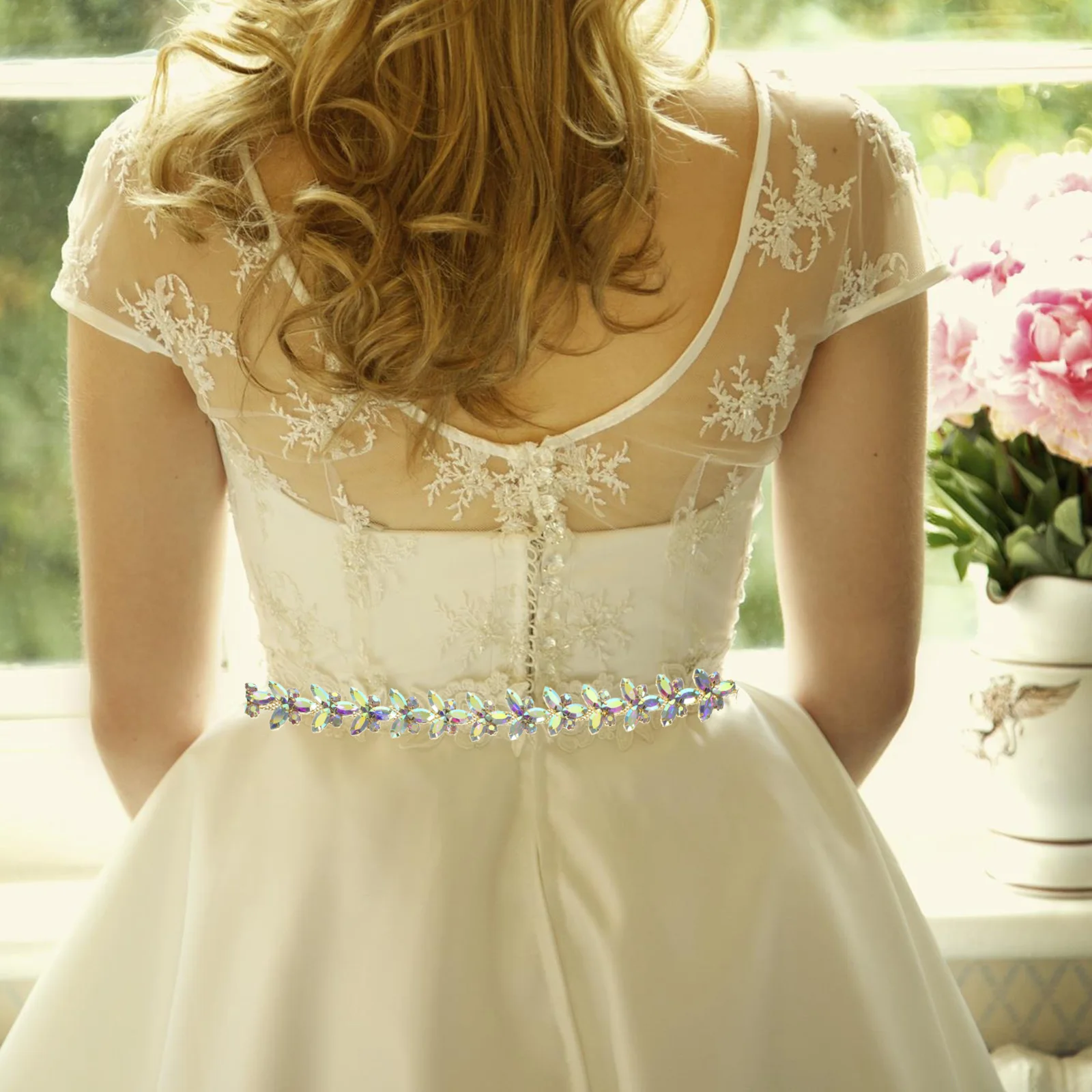 

Rhinestones Butterfly-shaped Chain Decoration Crystal Bridesmaid Shoe Accessories