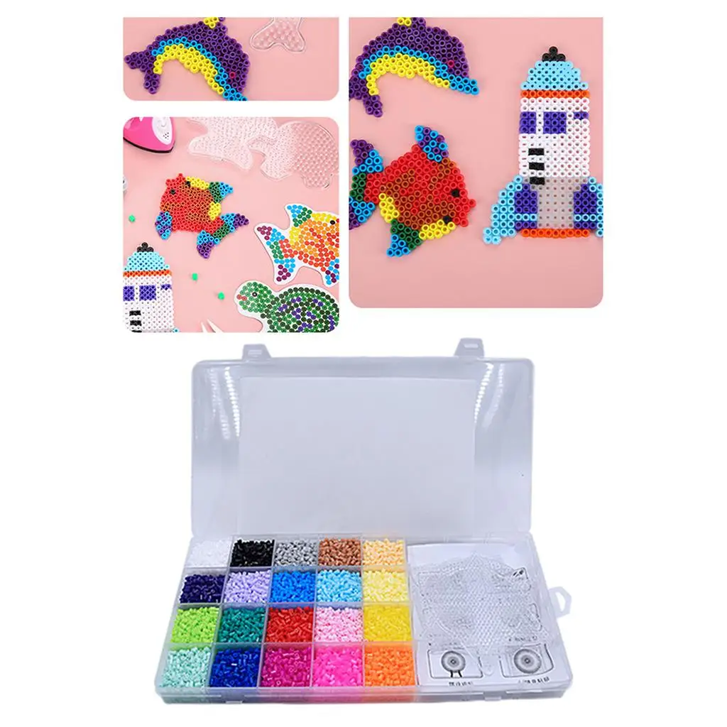 2.6mm Hama Beads Colorful Toy Fuse Beads Craft Kit Pixel Art Bead for Kids