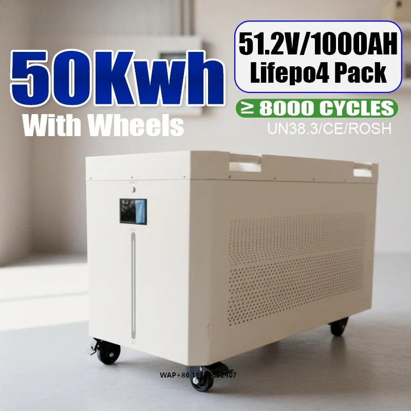 QSO All in One 51.2V 50Kw 50KWH 50 KWH 900AH 1000Ah Lithium 48V Lifepo4 Battery Pack for 100kwh Solar Home Energy Storage System