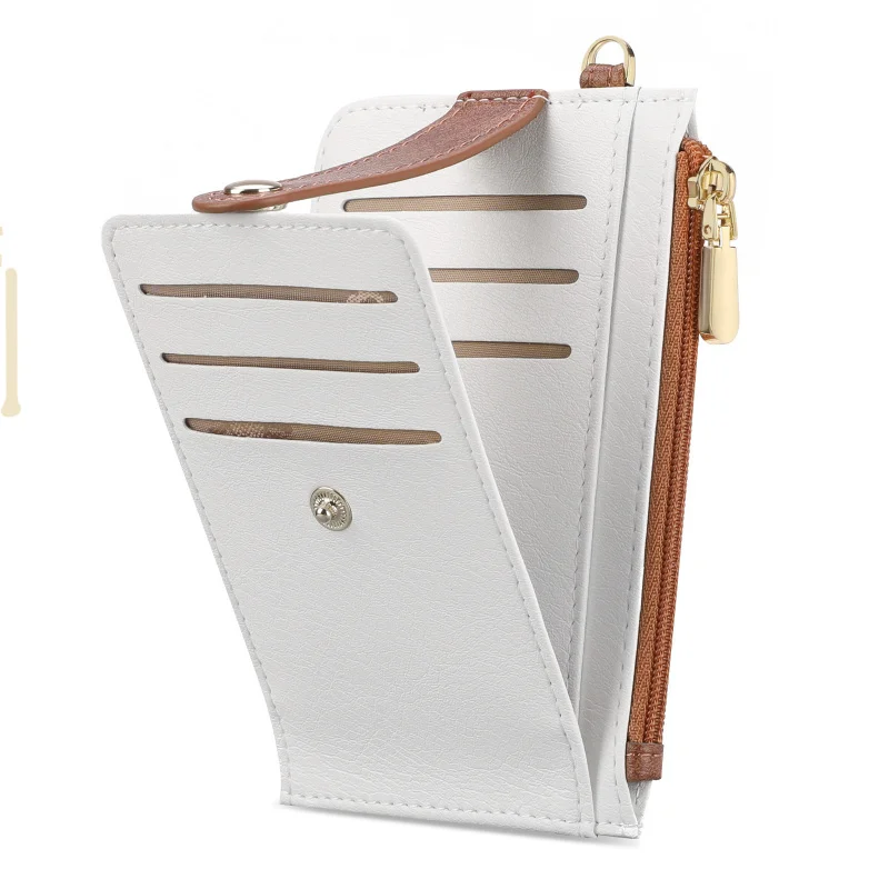 Western Large Capacity RFID Blocking Multi Card Slots PU Leather Women Wallet Zipper Multifunctional Coin Purse for Ladies
