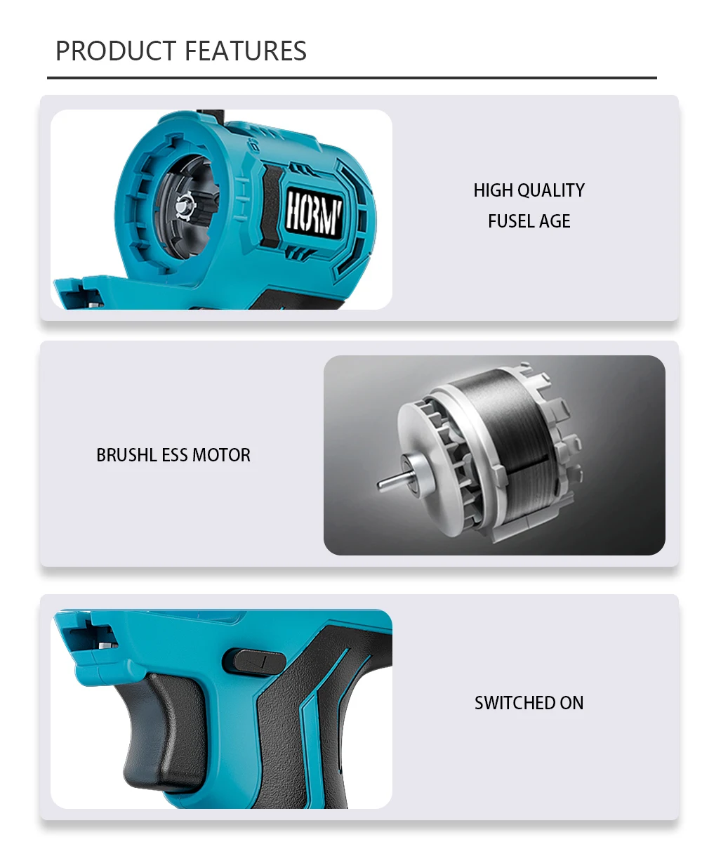 Imagem -02 - Tesouro Elétrico sem Escova Multitool Chave de Fenda Broca Polidor Serra Alternativa Acessórios de Energia