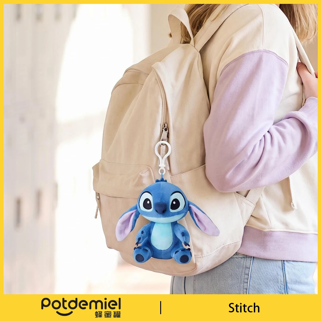 Potdemiel Disney Lilo Stitch Plush Character Keychain Classic Alien Doll Luggage Tag Party Favor Gift Backpack Charm Collectible - view 2